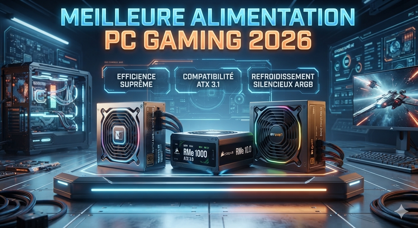 Meilleure alimentation PC gaming 2026 — Quelle puissance choisir sans te tromper