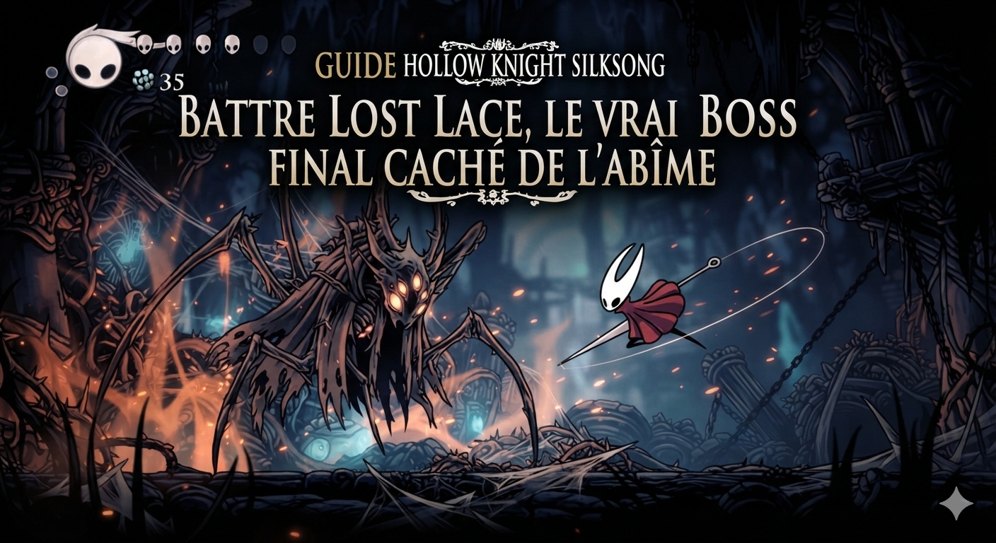 Guide Hollow Knight Silksong — Battre Lost Lace, le vrai boss final caché de l'Abîme
