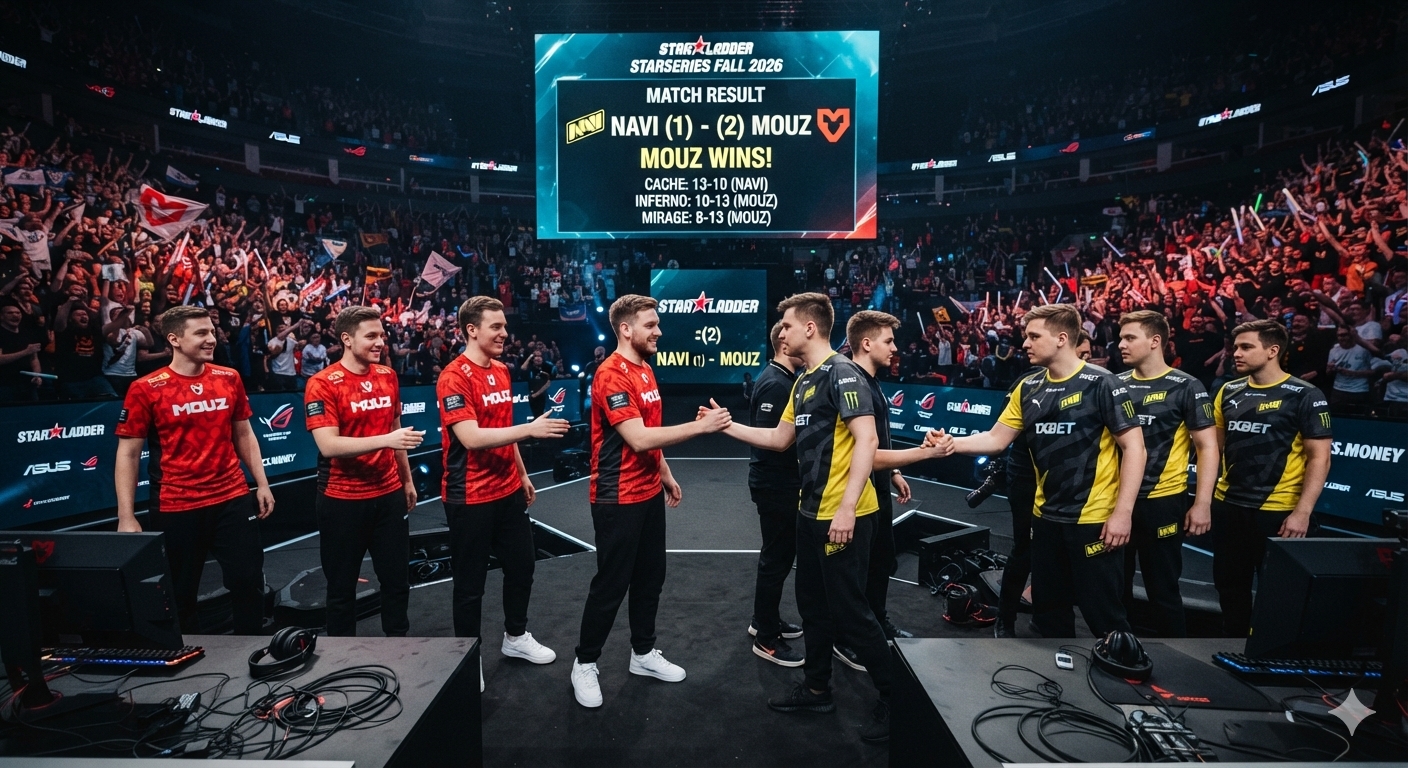 NAVI chute 1-2 face à MOUZ, la défense du titre s'arrête net