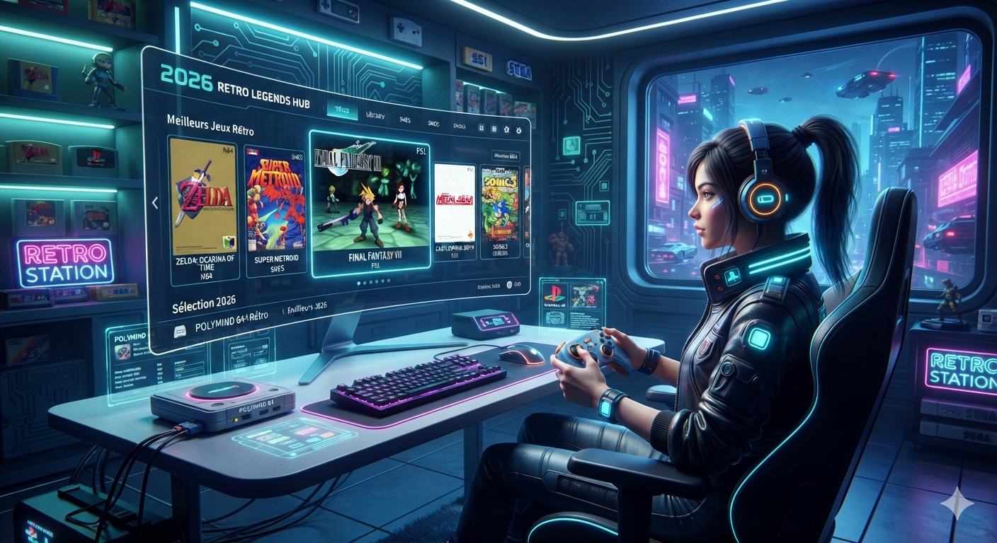 Meilleurs jeux rétro à émuler en 2026 — Le guide complet débutant sans te perdre dans les cores