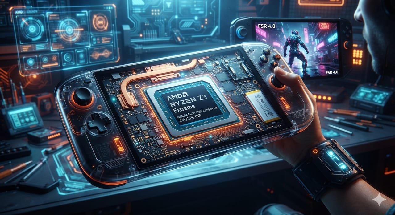 Fuite AMD Ryzen Z3 : moins de cœurs CPU, plus de GPU pour les handhelds