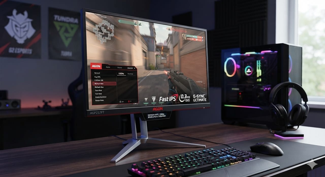 AOC dévoile l'AGP257FT, premier écran gaming à 1000Hz natif