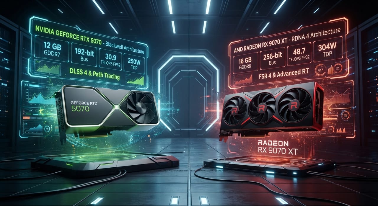 RTX 5070 vs RX 9070 XT : laquelle acheter en 2026 ?