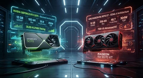 RTX 5070 vs RX 9070 XT : laquelle acheter en 2026 ?